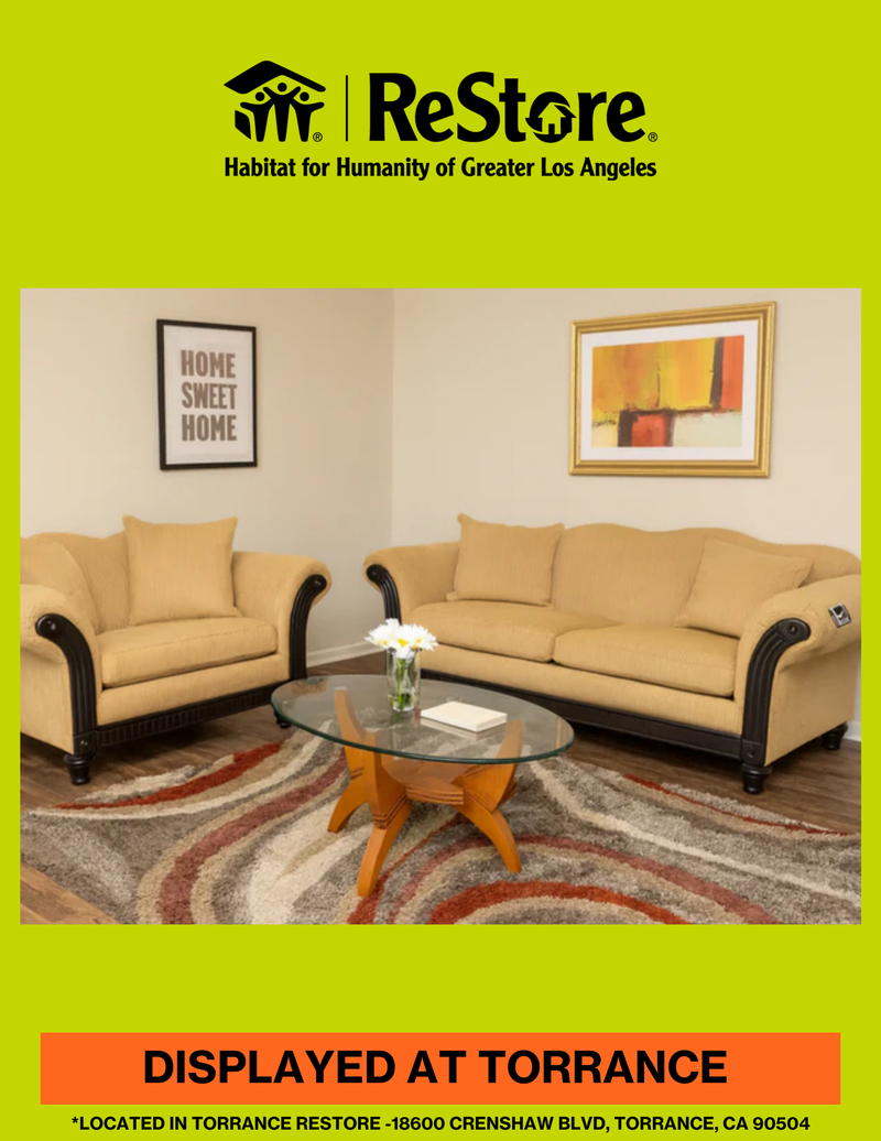 Sigla Furniture 96" Camelback Sofa & 74"Loveseat Set