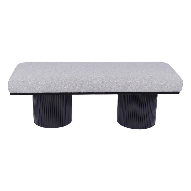 Upholstered Entryway Bench With Black Chunky Legs