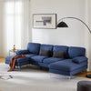 Modern Blue U Shaped Sectional Sofa