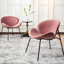 Mercer41 Voletta Velvet Accent Chair - Set of 2