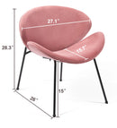 Mercer41 Voletta Velvet Accent Chair - Set of 2