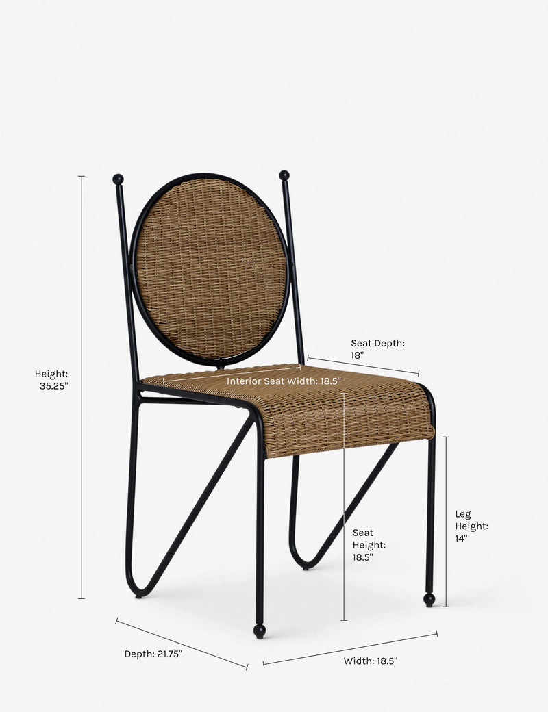 Lulu and Georgia Ziggy Indoor/Outdoor Dining Chair