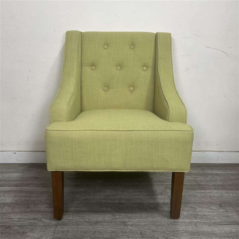 Benzara Accent Chair with Block Leg