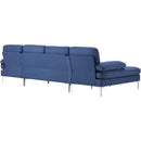 Modern Blue U Shaped Sectional Sofa