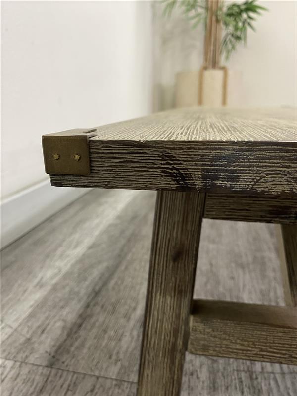 Minimalist Wooden Low-Profile Bench