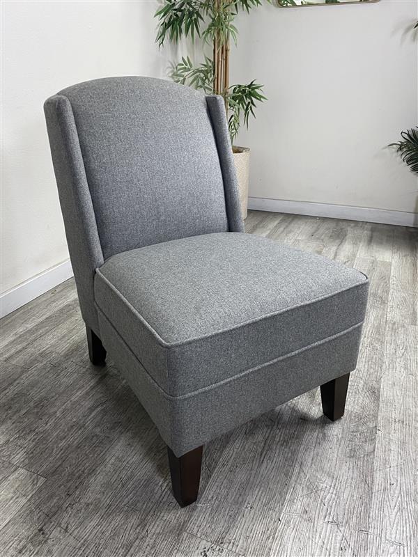 "Graphite Grace" Modern Lounge Chair