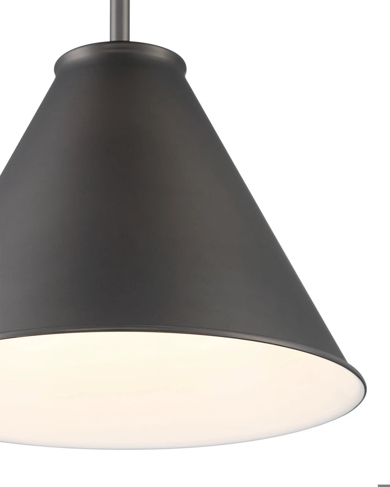 Currey & Company Lincoln Tapered Metal Semi-Flush Mount Ceiling Light