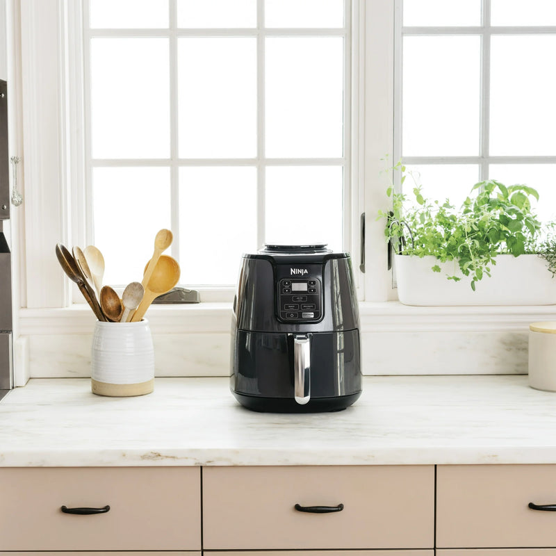Ninja 4 Qt Air Fryer, Nonstick Basket with Crisper Plate, 1550 Watts, Black