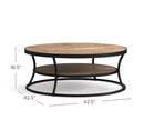 Four Hands Bartlett Round Metal and Reclaimed Coffee Table