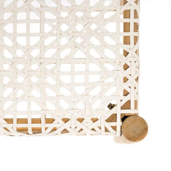 Safavieh Bandelier Leather Weave Bench