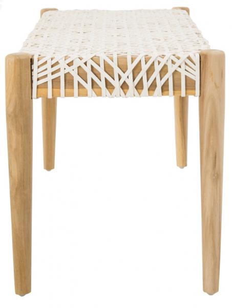 Safavieh Bandelier Leather Weave Bench