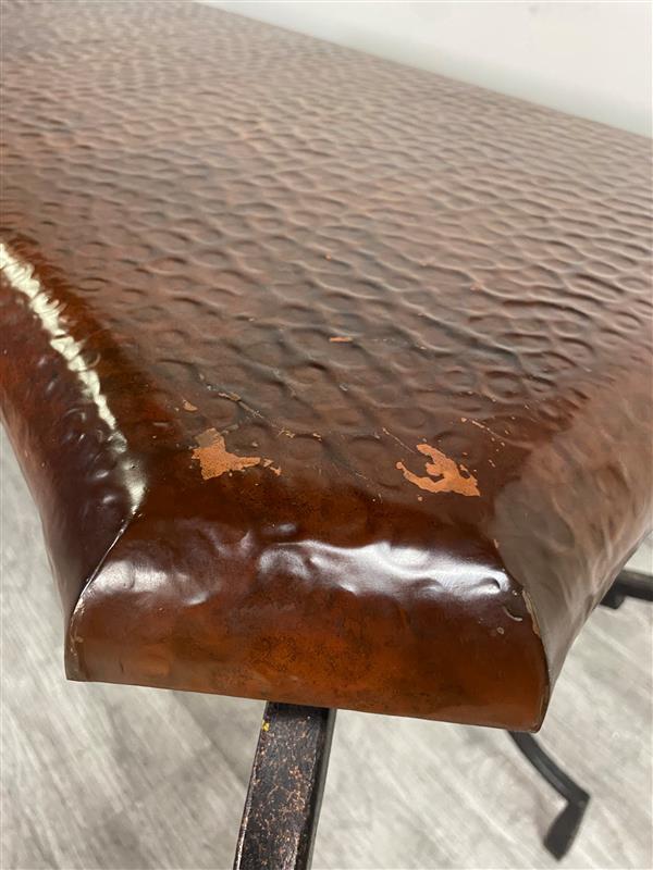 Sienna Whisper Copper-Plated Artisan Bench