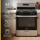 Whirlpool 30-in 4 burners 5.1-cu ft Freestanding Natural Gas Range