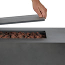 Aegean 70" Rectangle Propane or Natural Gas Fire Pit Table