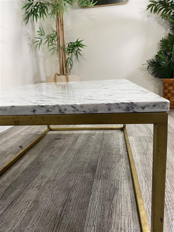 Elegant Faux Marble Top Table