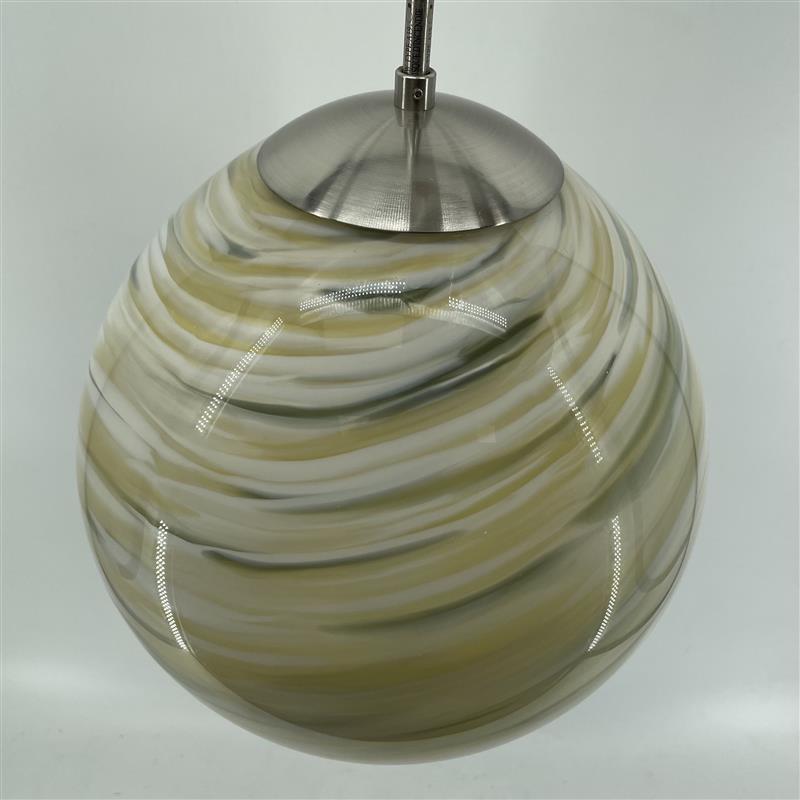 Swirl Glass Light Pendant (12 Inch Diameter)