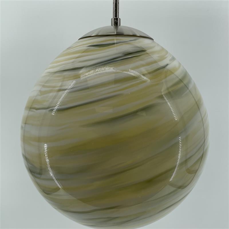 Swirl Glass Light Pendant (12 Inch Diameter)