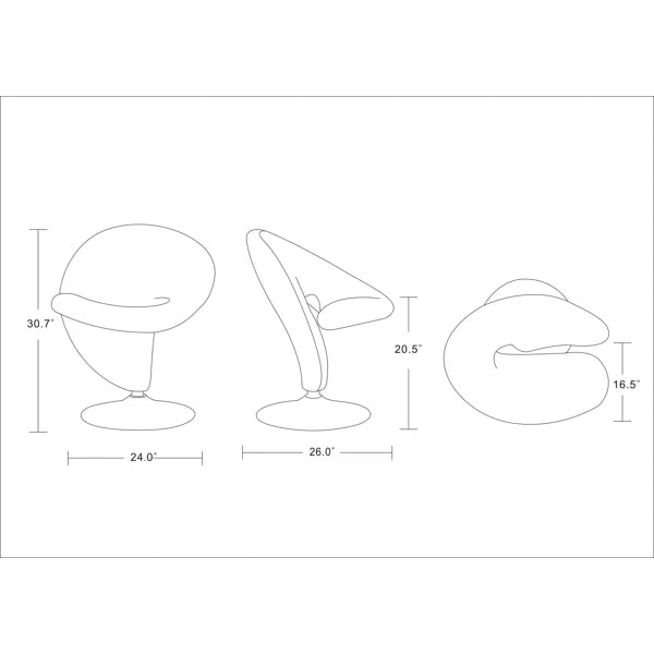 Chenyu Upholstered Swivel Accent Chair By Wade Logan
