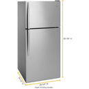 Whirlpool 18.2-cu ft Standard-Depth 30" Wide Top-Freezer Refrigerator