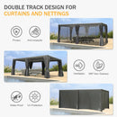 Domi 20'x12' Patio Aluminum Louvered Pergola