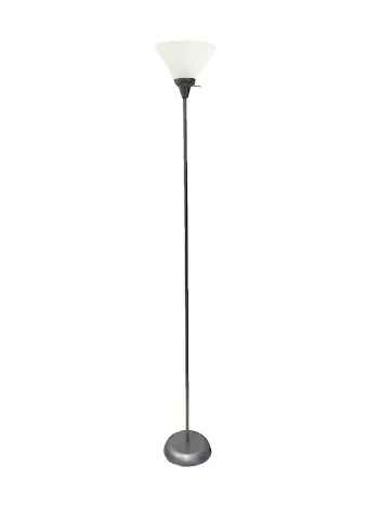 Stanton 71-in Brushed Grey Torchiere Floor Lamp