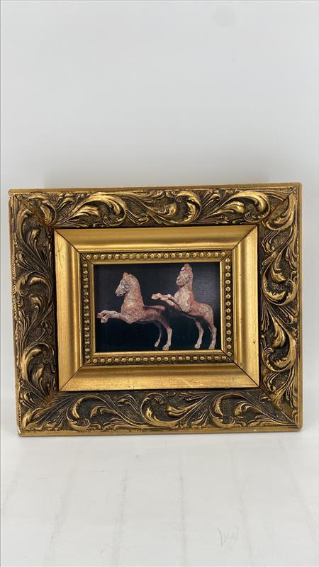 "Regal Repose" - Classical Equestrian Fresco Painting