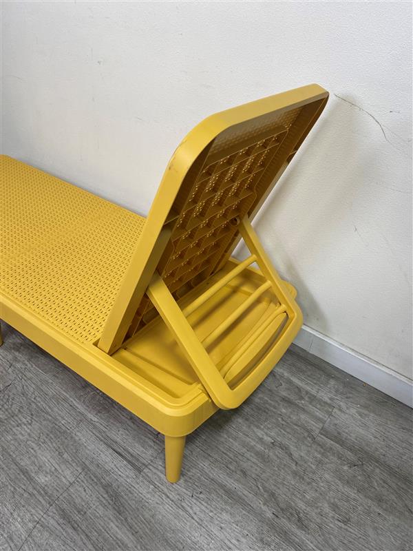 Yellow Chaise Lounge (No Cushions)