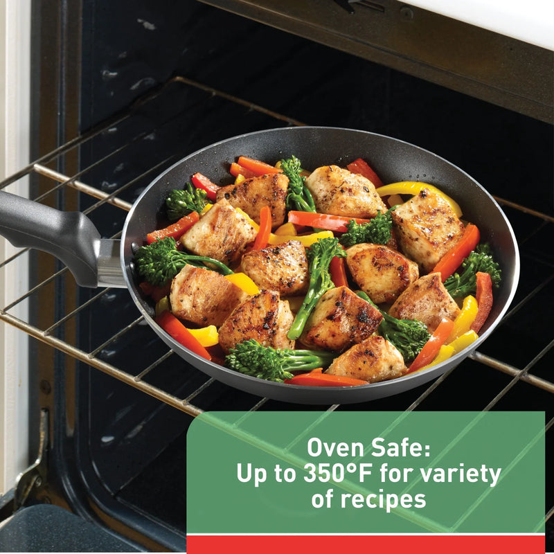 T-fal Kitchen Solutions, 22 Piece Non-Stick Pots and Pans Cookware Set, Black