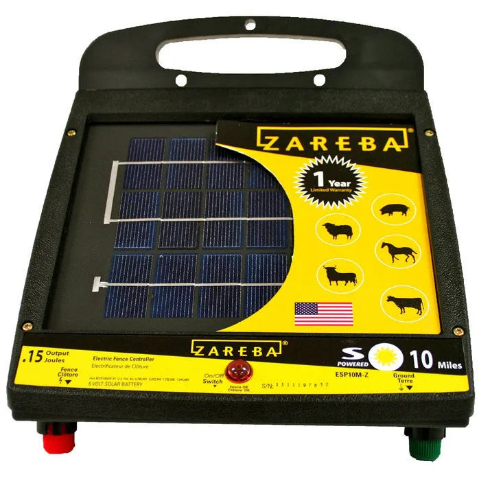 Zareba Systems 10 Mile Solar Low Impedance Fence Charger 10-Mile Solar Electric Fence Charger