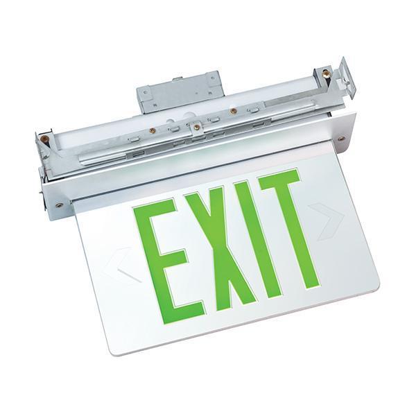 FULHAM Recessed LED Edgelit Exit Sign