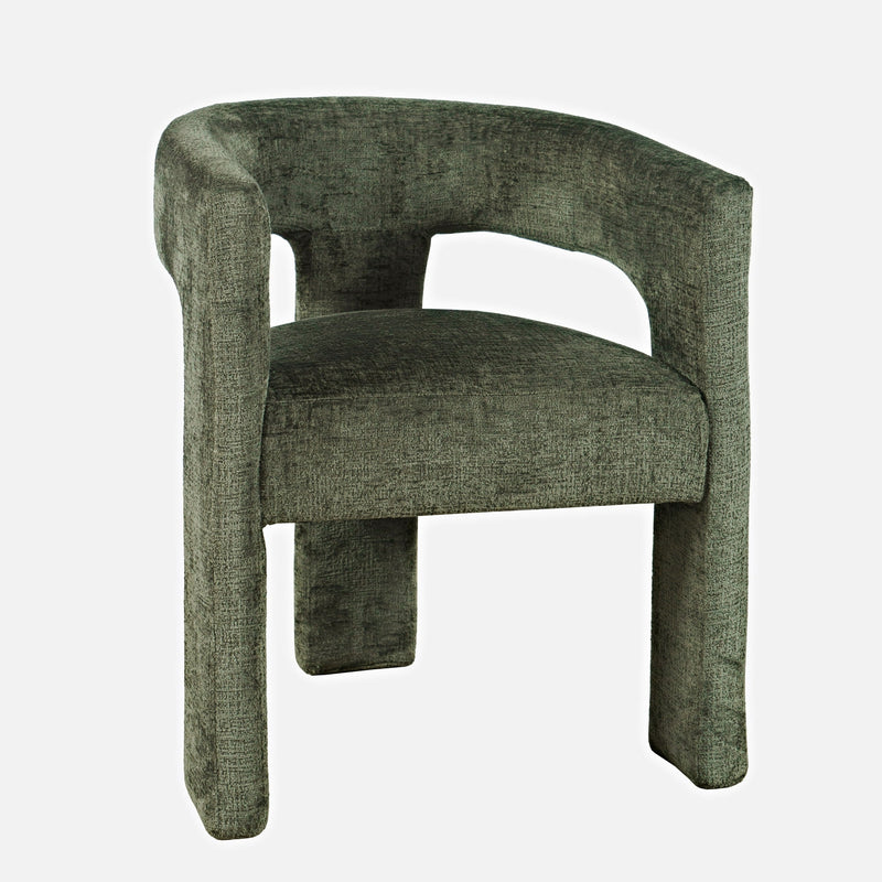 Modern Luxury Jacquard Fabric Upholstered Sculpture Armchair