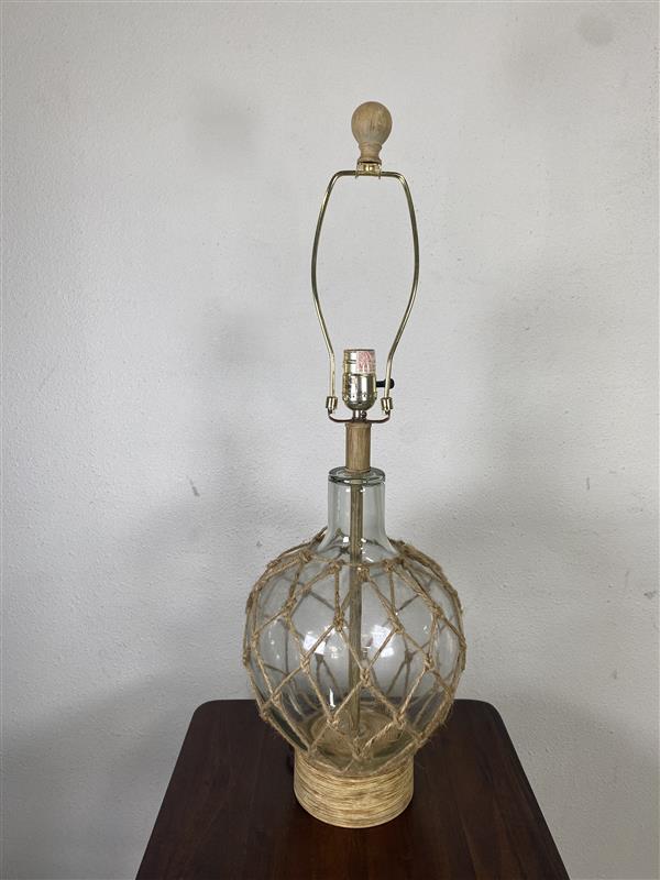 Seafarer's Glass Bottle Table Lamp Base *No Shade