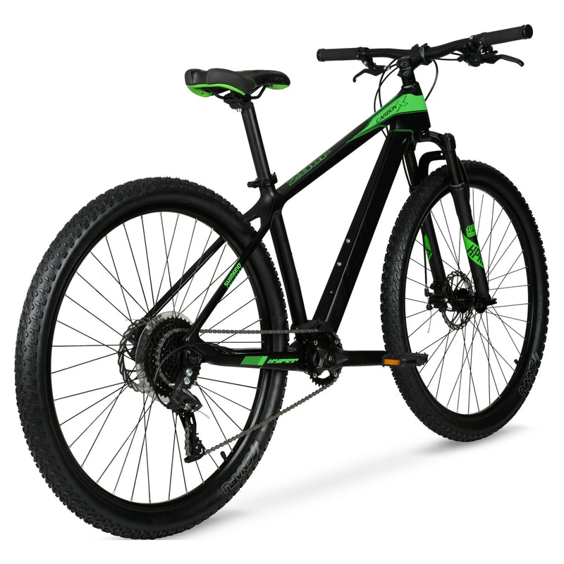 29" Hyper Carbon Fiber Mountain Bike, Black/Green