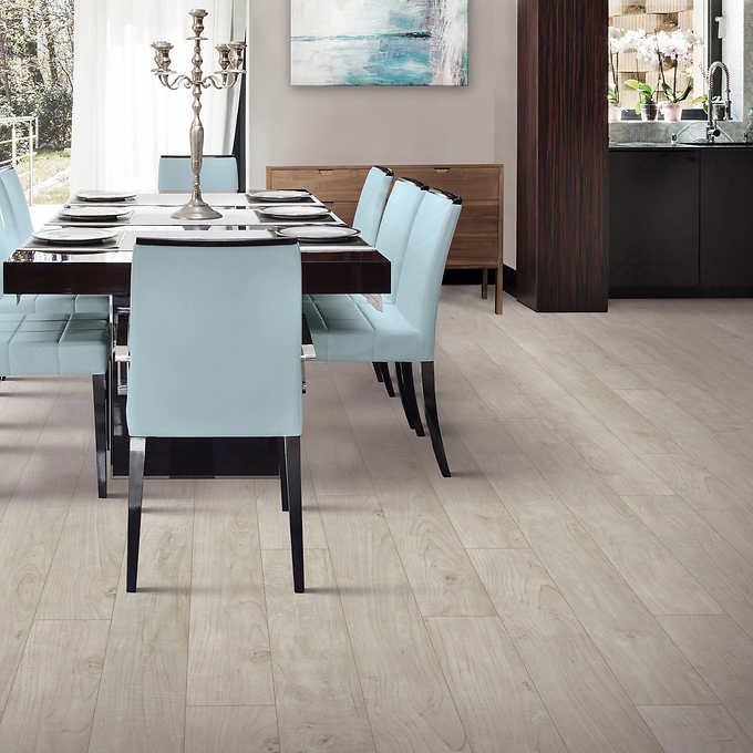 Mohawk Home Waterproof Laminate Wood Flooring - Kemper Oak Featuring CleanProtect 12MM Thick (9 Planks per Case)