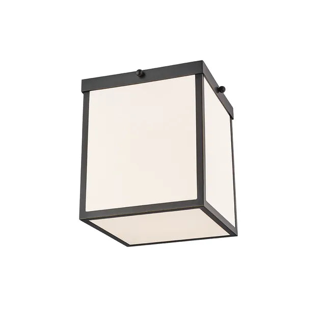 Monica 8.25 in. 1-Light Old Bronze LED Flush Mount