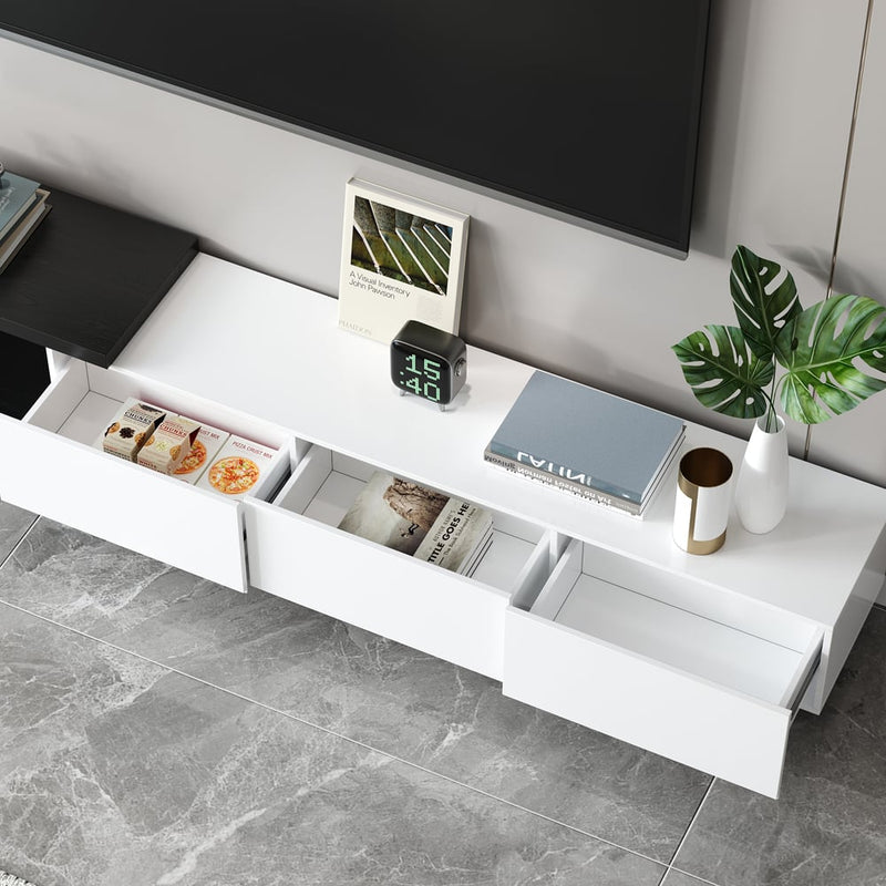 Homary Quoint Extendable TV Stand with 3 Drawers