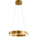 Bethel International LED 15.7 inch Antique Brass Chandelier Ceiling Light
