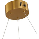 Bethel International LED 15.7 inch Antique Brass Chandelier Ceiling Light