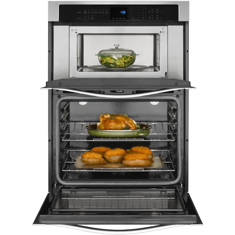 Whirlpool 30-in Microwave Wall Oven Combo (White)