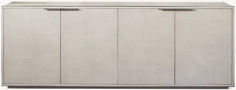 RH 84" Saunderson Shagreen 4-Door Sideboard