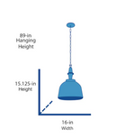 Progress Lighting Impress White Industrial Dome Led; Hanging Pendant Light