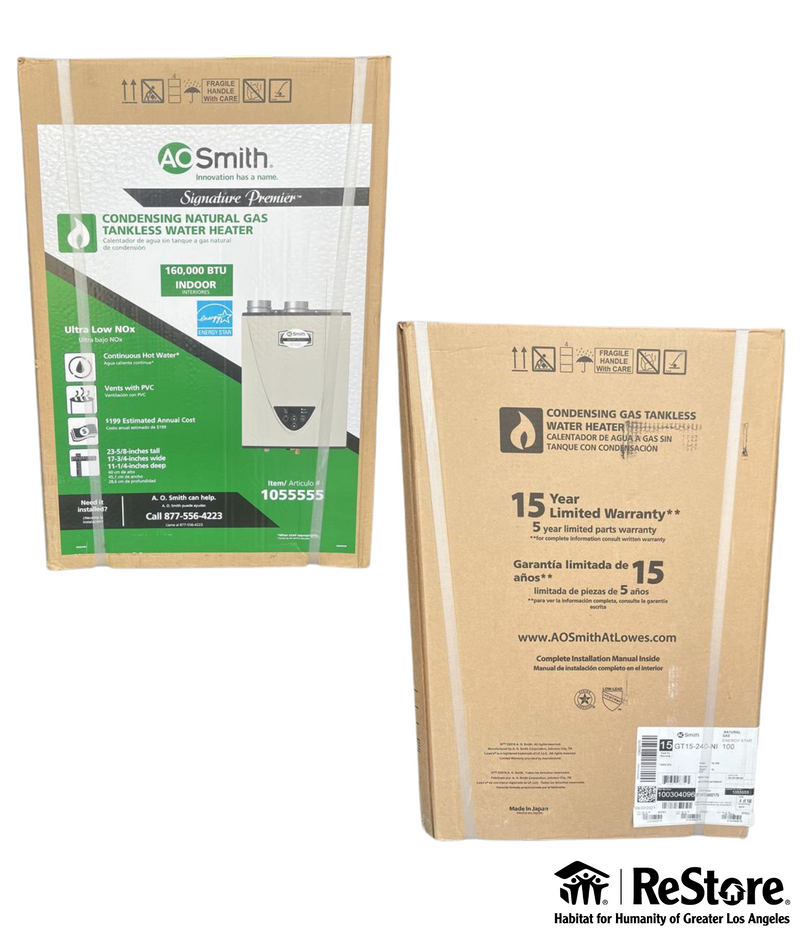 A.O. Smith Signature Series 6.6-GPM 160000-BTU Indoor Natural Gas Tankless Water Heater
