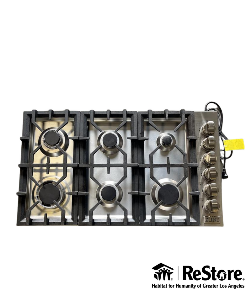 ZLINE KITCHEN & BATH Professional 36-in 6 burners Stainless steel Gas Cooktop