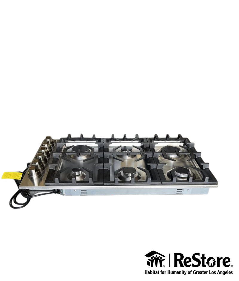 ZLINE KITCHEN & BATH Professional 36-in 6 burners Stainless steel Gas Cooktop