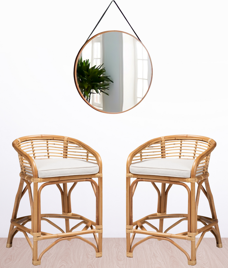 bali & pari Maverick Modern Boho Counter Stool Set of 2