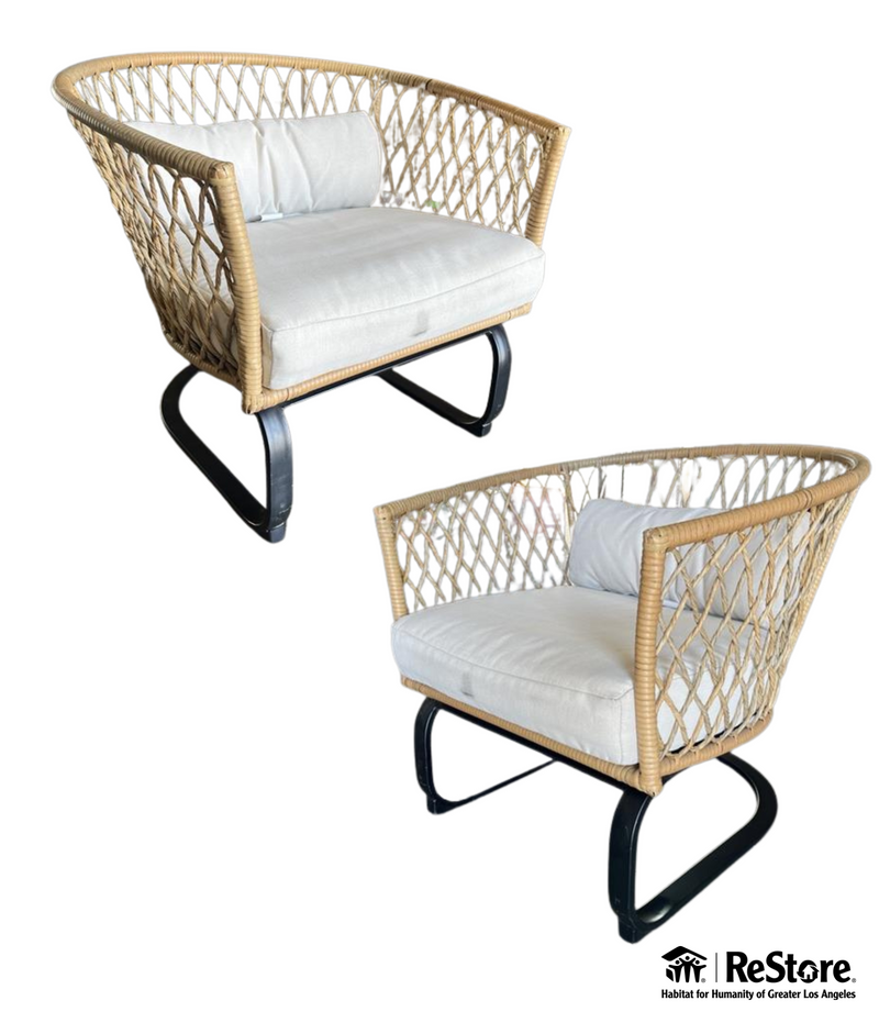 Better Homes & Gardens Ventura 2-Piece Outdoor Boho Wicker Chair Set