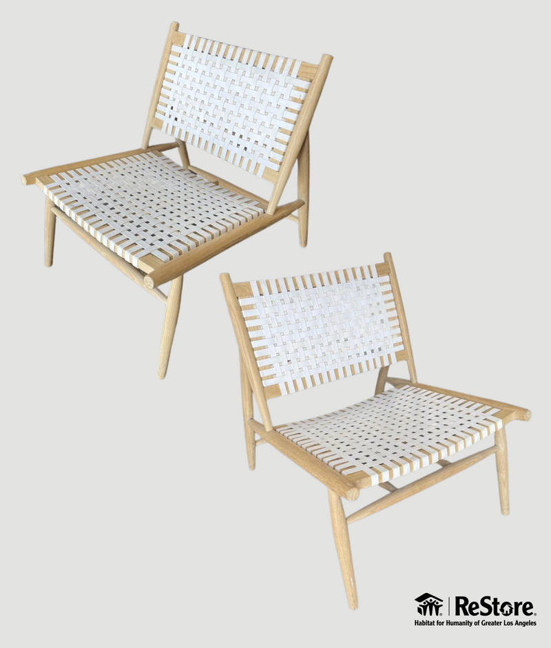 Safavieh Soleil Leather Woven Accent Chair