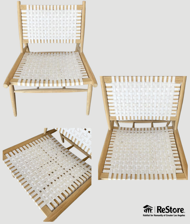 Safavieh Soleil Leather Woven Accent Chair