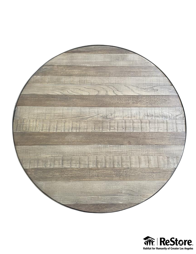 Four Hands Bartlett Round Metal and Reclaimed Coffee Table