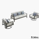 Thomasville 3-piece Outdoor Patio Deep Seating Set
